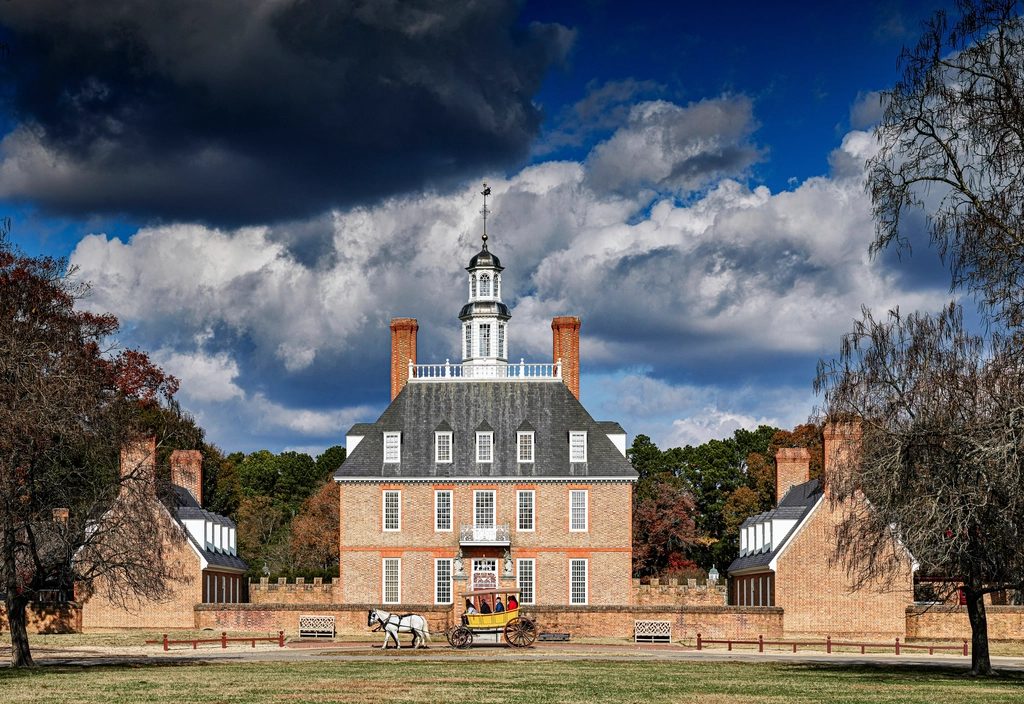 The Governor's Palace in Colonial Williamsburg, Virginia